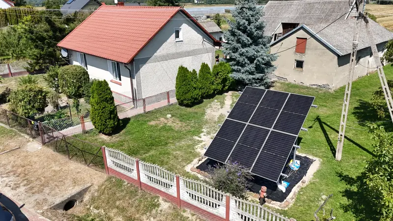Instalacja gruntowa w ogrodzie